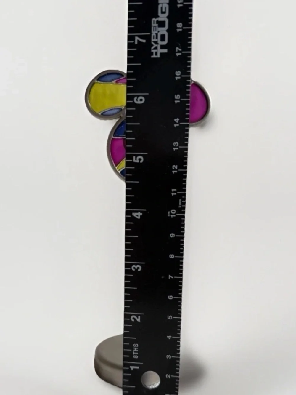 Disney Parks Mickey Mouse Stained Glass Photo Memo Holder Clip VTG Desk Decor